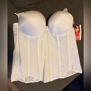 Women's White Corset Bustier